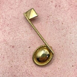 Vintage Goldtone Musical Note Brooch